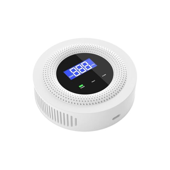 Viedais WiFi gāzes noplūdes detektors ar displeju un paziņojumiem