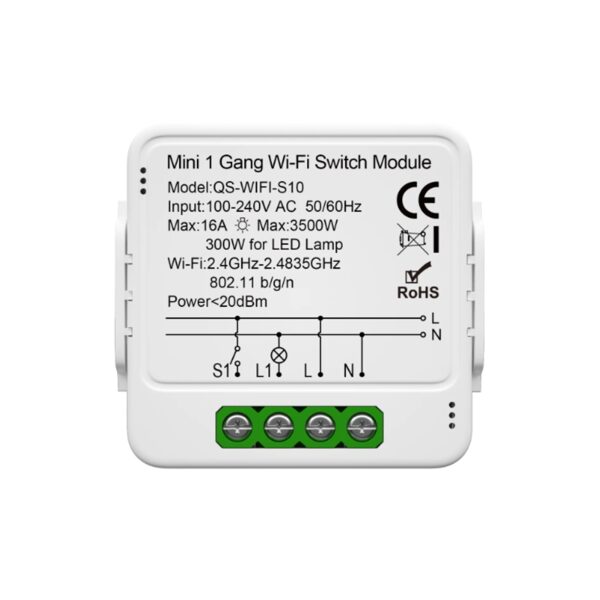WiFi Gaismas starp slēdzis 1/2/3 poliem