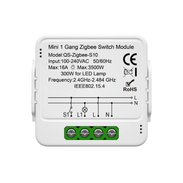 Zigbee Gaismas starp slēdzis 1/2/3 poliem
